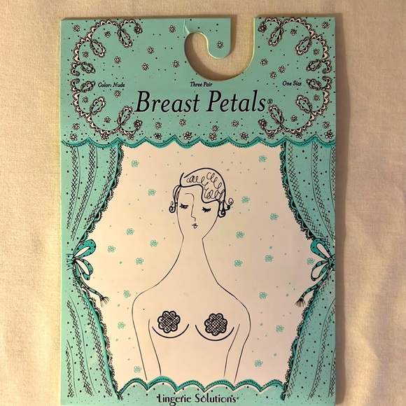 TWO BRAND NEW UNOPENED (SEALED) PACKAGES OF BREAST PETALS — NUDE COLOR - Picture 1 of 3